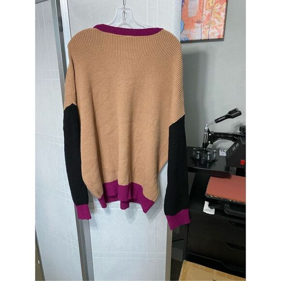 Express color block womens oversized sweater size S - Picture 10 of 10